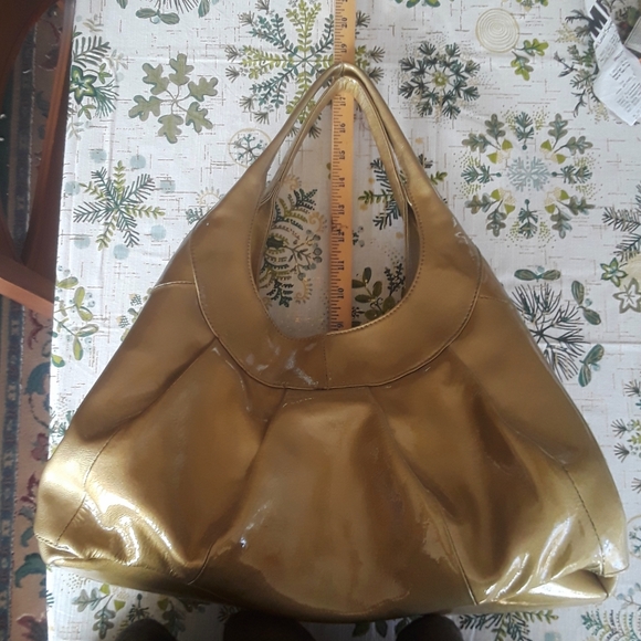 Sigrid Olsen Gold Patent Leather Shoulder Bag - Picture 7 of 7
